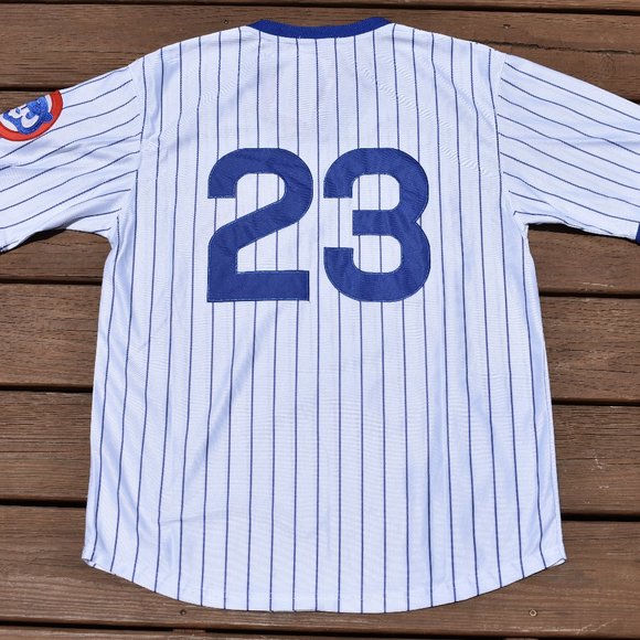 New! Ryan Ryne Sandburg Chicago Cubs White Pinstripe Baseball Jersey Men's Sizes - Picture 1 of 2